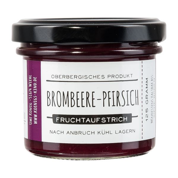 Königskind | Brombeer Pfirsich Fruchtaufstrich | 125g