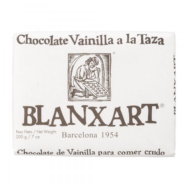 Blanxart Schokolade | Trinkschokolade in Tafelform mit Vanille | 200g
