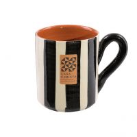 Casa Cubista | Keramik Tasse | bold stripes black