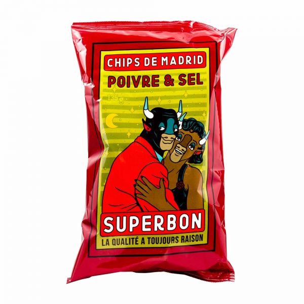 Salz Pfeffer Chips | Superbon Chips de Madrid | 135g