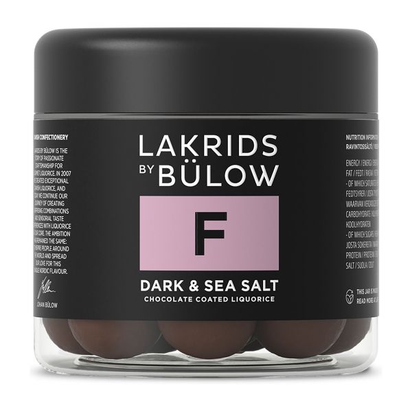 Lakrids by Bülow | F | Dark & Sea Salt | small