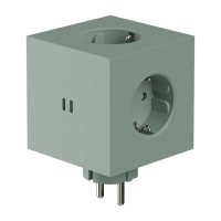 Avolt | Square 2 | Steckdosenwürfel mit USB-C | Grün