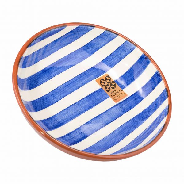 Keramikschale mittel | bold stripes blue