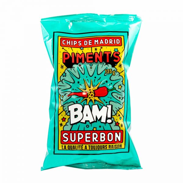 Chili Chips | Superbon Chips de Madrid | Piments | 135g