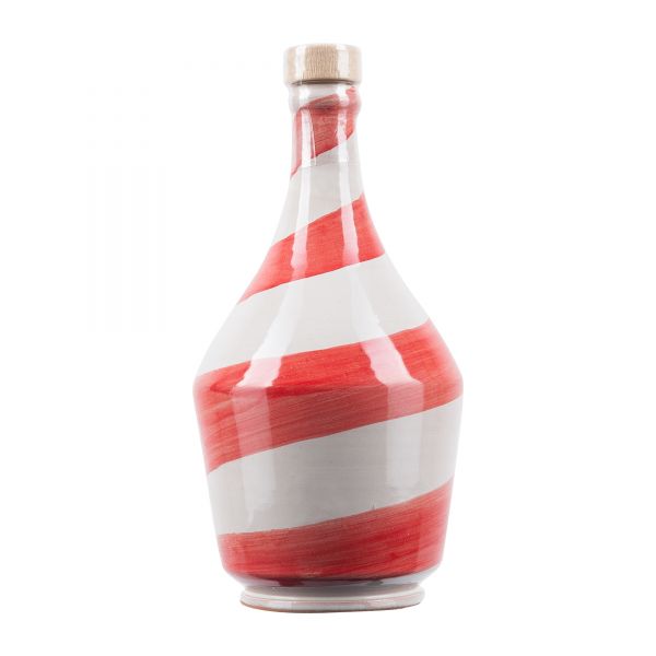 Frantoio di Perna | Olivenöl Keramikflasche rote Spirale