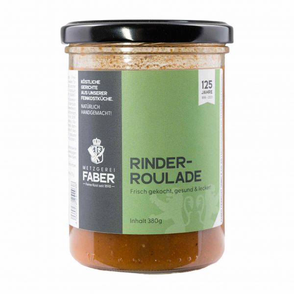 Faber Feinkost | Rinderroulade in Bratenjus