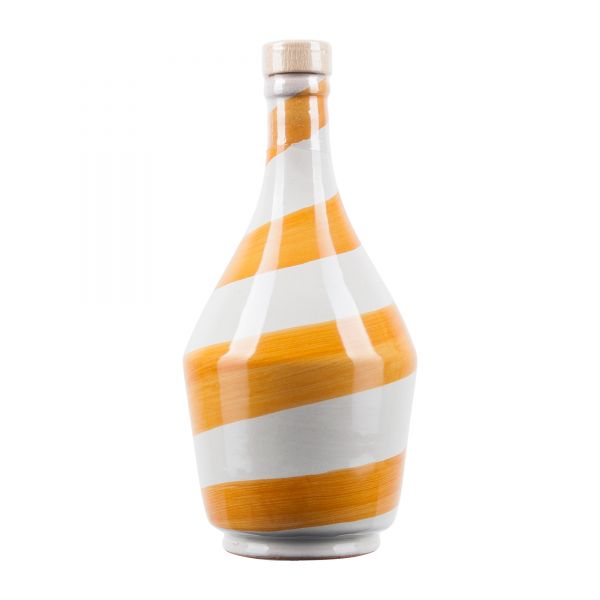 Frantoio di Perna | Olivenöl Keramikflasche orange Spirale