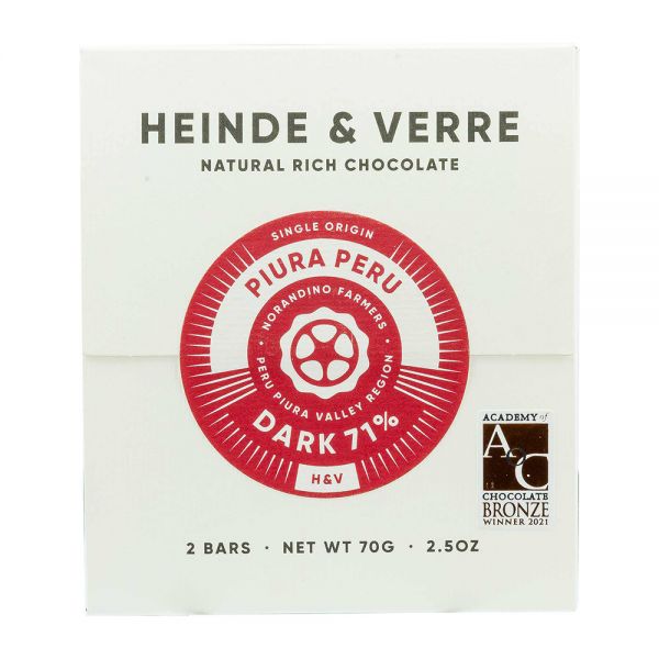 Heinde & Verre | Piura Peru 71% | Schokolade