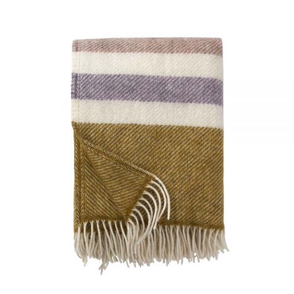 Klippan Wolldecke Gotland Stripe | pastell gestreift