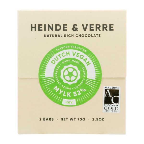 Heinde & Verre | Dutch Vegan Mylk 52% | Schokolade