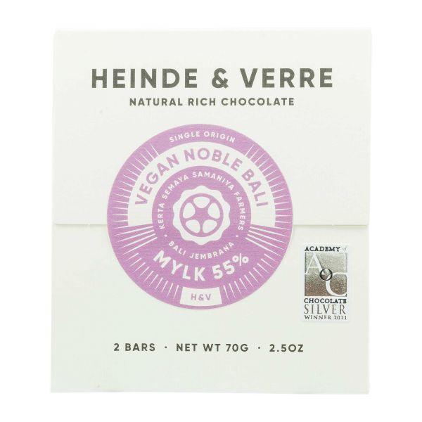 Heinde & Verre | Vegan Noble Bali 55% | Schokolade