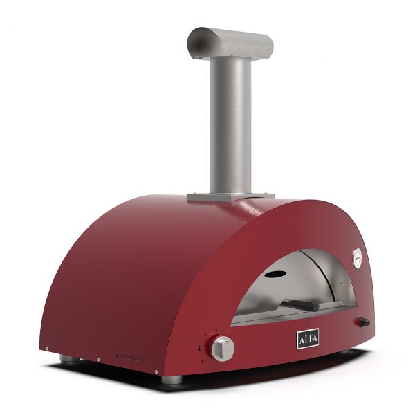 Alfa Forni | Moderno 2 Pizze | Gas Pizzaofen | Antique Red / Rot