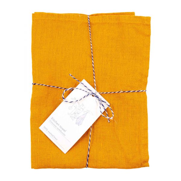 Linen Tales | Leinen Geschirrtuch | Mustard
