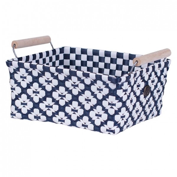 Handed By Korb | Motif mit Griff | navy s
