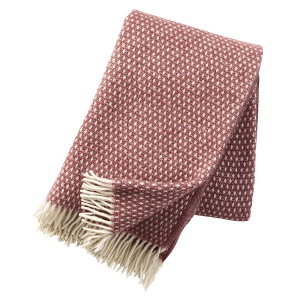 Klippan | Wolldecke Knut | rose brown