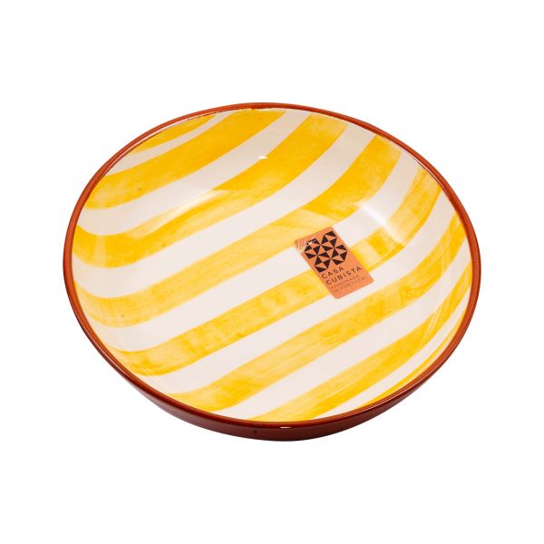 Keramikschale mittel | bold stripes tangerine