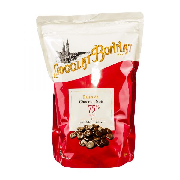 Bonnat Schokolade | Kuvertüre 75% | 1kg