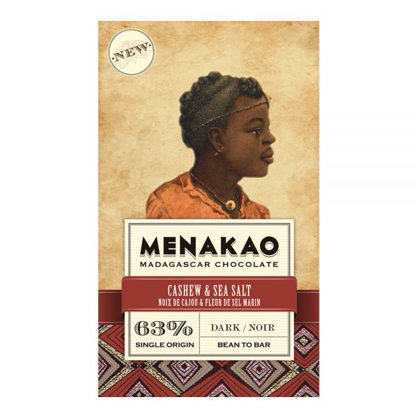 Menakao | Schokolade Cashew Meersalz | 75g
