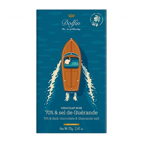 Dolfin | dunkle Schokolade mit Guérande Salz