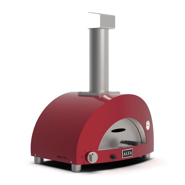 Alfa Forni | Moderno 1 Pizza | Gas Pizzaofen | Antique Red / Rot