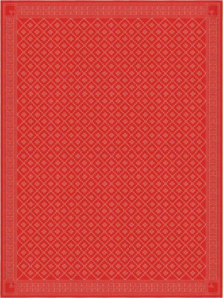 Ekelund | Attebladrose Tischdecke rot | 150x260cm