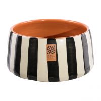 Keramikschale hoch | bold stripes black