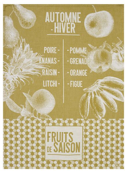 Geschirrtuch | Fruits de Saison | Gelb