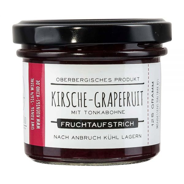 Königskind | Kirsche Grapefruit Fruchtaufstrich