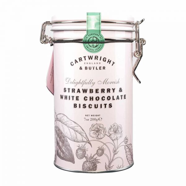 Cartwright & Butler | Strawberry White Chocolate Biscuits | 200g