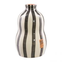 Casa Cubista | Keramik Vase | schwarz-weiß