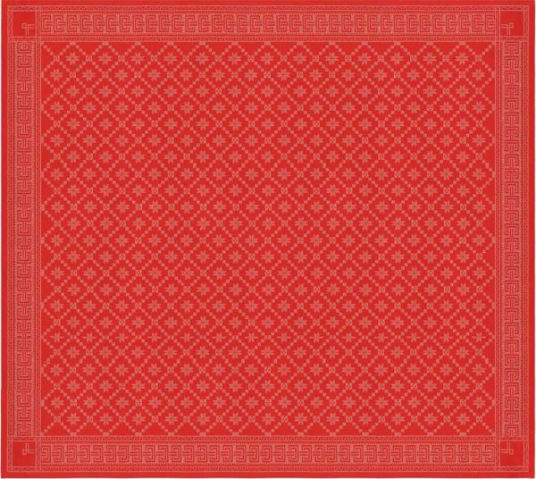 Ekelund | Attebladrose Tischdecke rot | 150x150cm