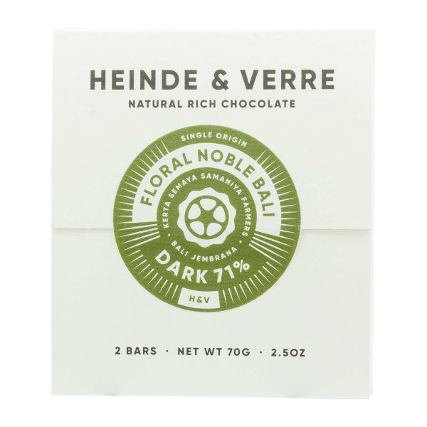 Heinde & Verre | Floral Noble Bali 71% | Schokolade